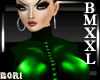 PVC GREEN BODYSUIT~BMXXL