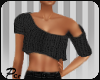 {p}Knit short sweater bl