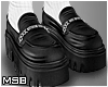 B | Loafers White socks
