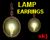 sk} Lamp earrings