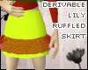 [m] lily ruffled skirt