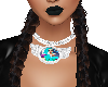 Karol silver necklace-F