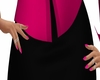 hot pink nails w/ rings