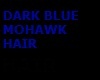 dark blue mohawk hair