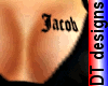 Name Jacob on breast