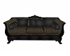 Victorian Couch, brn&blk