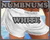 Sexy Numb Nums White M