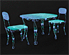 Romantic Blue Pose Table