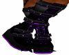 PVC Spike Boots Purple M