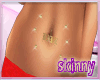 *s* gold  belly  studs