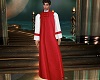 Red & White Clery Robe