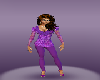 purple beaded outfit