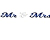 mr &mrs mariage bleu