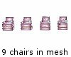 9 Chair Row Mesh 