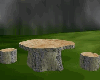 Tree Rounds Table Set