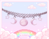 Moon Necklace Pink