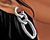 Chained Silver Earrings