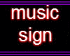 Animated Music Sign