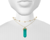 Leona Fall Necklace Teal