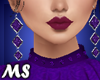 MS Secretary EarringPurp