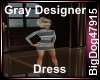 [BD] GrayDesignerDress
