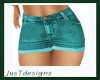 JT Jeans Shorts Teal2