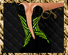 Delicate Black~Lime Gown