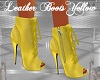 Leather Boots Yellow