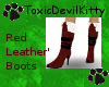TDK! Red leather boot