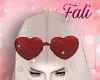 F- Red Heart Sunglasses
