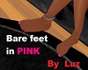 Bare Feet Pink nails