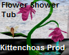 Flower shower tub