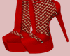E* Red Heartless Boots