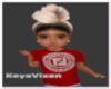 Red Fendi Kids Tee
