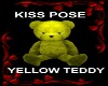 KISS POSE YELLOW TEDDY