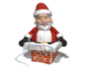 Small Santa In Chimeny
