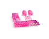 sofá pelucia pink