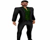 Suit 3pc Green black