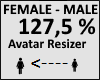 Avatar scaler 127,5%