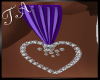 TA`Purple Heart Earrings