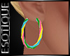 |E! Candy Twisted Hoops
