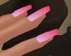 shaded pink nails