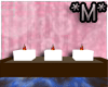 *M* Brown tub w/candles
