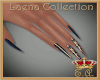 Laena Blue & Gold Nails