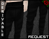 !VR! Solid Black Pants