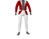 White n Red Mens Suit