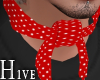 <Hv>Scarf White Dots 80s