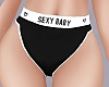 BlackWhite Sport Panties