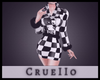 𝒥| Checkered fur Coat