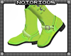 BRoZ Neon Green Boots